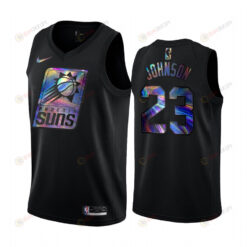 Phoenix Suns Cameron Johnson 23 Jersey Iridescent Holographic Black Limited Edition