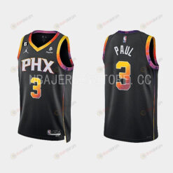 Phoenix Suns Chris Paul 3 Black 2022-23 Statement Edition Men Jersey