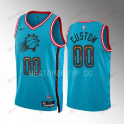 Phoenix Suns Custom 00 2022-23 City Edition Turquoise Jersey Swingman
