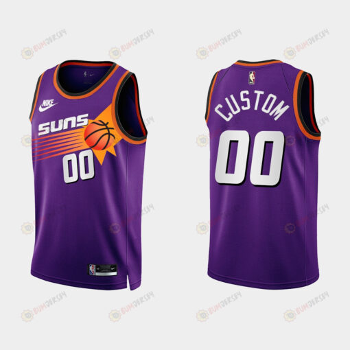 Phoenix Suns Custom 00 2022-23 Classic Edition Purple Men Jersey