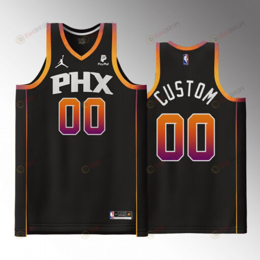 Phoenix Suns Custom 2022-23 Statement Edition Black 00 Jersey