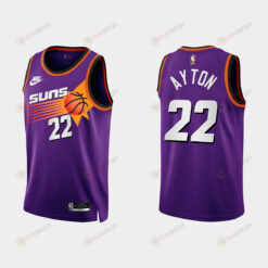 Phoenix Suns Deandre Ayton 22 2022-23 Classic Edition Purple Men Jersey