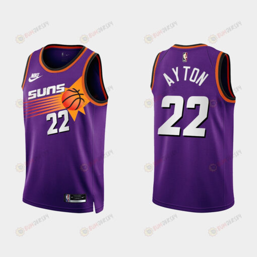 Phoenix Suns Deandre Ayton 22 2022-23 Classic Edition Purple Men Jersey