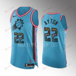 Phoenix Suns Deandre Ayton 22 Turquoise Jersey 2022-23 City Edition