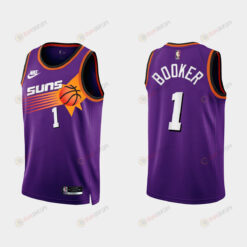 Phoenix Suns Devin Booker 1 2022-23 Classic Edition Purple Men Jersey