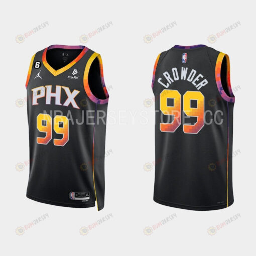 Phoenix Suns Jae Crowder 99 Black 2022-23 Statement Edition Men Jersey