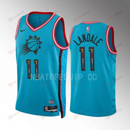 Phoenix Suns Jock Landale 11 2022-23 City Edition Turquoise Jersey Swingman