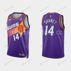 Phoenix Suns Landry Shamet 14 2022-23 Classic Edition Purple Men Jersey
