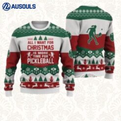 Pickleball All I Want For Christmas Ugly Sweaters For Men Women Unisex