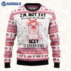 Pig Overflows Ugly Sweaters For Men Women Unisex
