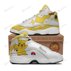 Pikachu Shoes Pokemon Anime Air Jordan 13 Sneakers