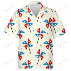 Pinwheels For USA Independence Day Illustration Pattern Hawaiian Shirt