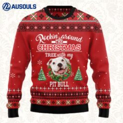 Pit Bull Rockin' Ugly Sweaters For Men Women Unisex