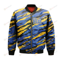 Pittsburgh Panthers Bomber Jacket 3D Printed Sport Style Team Logo Pattern