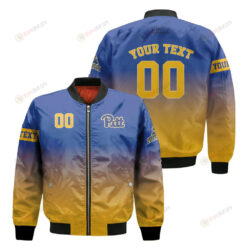 Pittsburgh Panthers Fadded Bomber Jacket 3D Printed