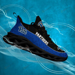 Pittsburgh Panthers Logo Texture Pattern 3D Max Soul Sneaker Shoes