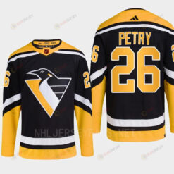 Pittsburgh Penguins 2022 Reverse Retro 2.0 Jeff Petry 26 Black Primegreen Jersey Men's
