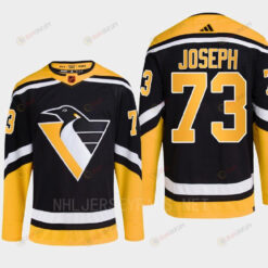 Pittsburgh Penguins 2022 Reverse Retro 2.0 Pierre-Olivier Joseph 73 Black Primegreen Jersey Men's