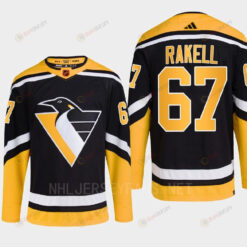 Pittsburgh Penguins 2022 Reverse Retro 2.0 Rickard Rakell 67 Black Primegreen Jersey Men's