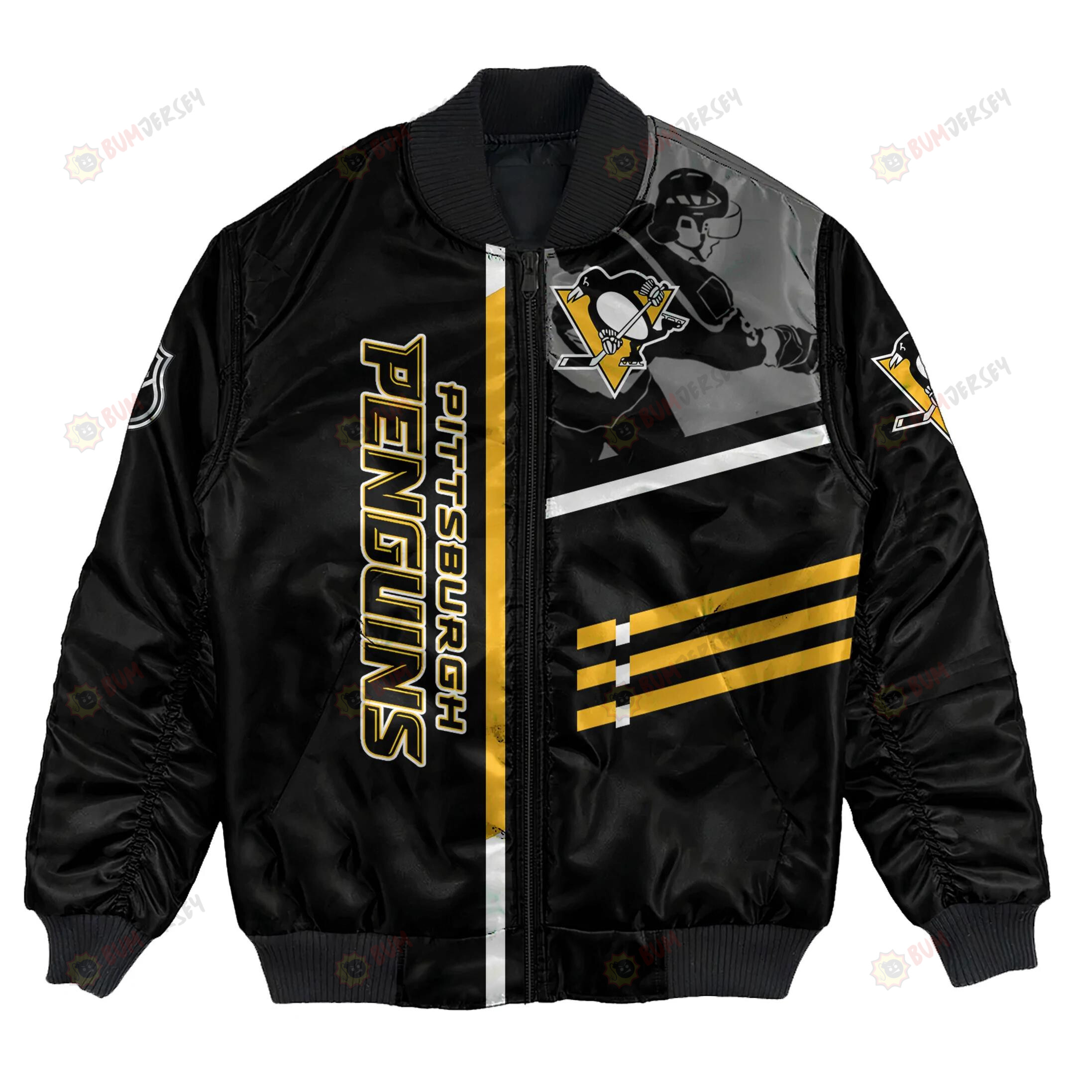Pittsburgh Penguins Bomber Jacket 3D Printed Personalized Hockey For Fan