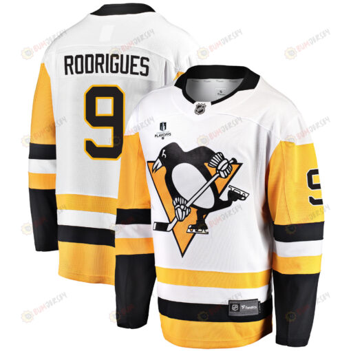 Pittsburgh Penguins Evan Rodrigues 9 Away 2022 Stanley Cup Final Breakaway Men Jersey - White