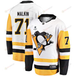 Pittsburgh Penguins Evgeni Malkin 71 Away 2022 Stanley Cup Final Breakaway Men Jersey - White