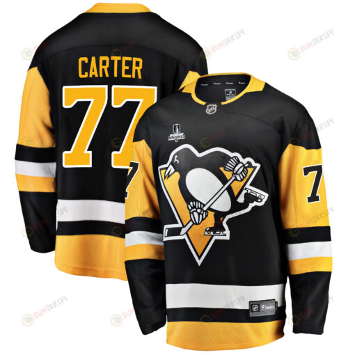 Pittsburgh Penguins Jeff Carter 77 Home 2022 Stanley Cup Final Breakaway Men Jersey - Black