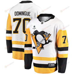 Pittsburgh Penguins Louis Domingue 70 Away 2022 Stanley Cup Final Breakaway Men Jersey - White