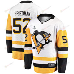 Pittsburgh Penguins Mark Friedman 52 Away 2022 Stanley Cup Final Breakaway Men Jersey - White