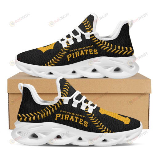 Pittsburgh Pirates Logo Seam Pattern 3D Max Soul Sneaker Shoes