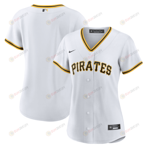 Pittsburgh Pirates Women Home Blank Jersey - White