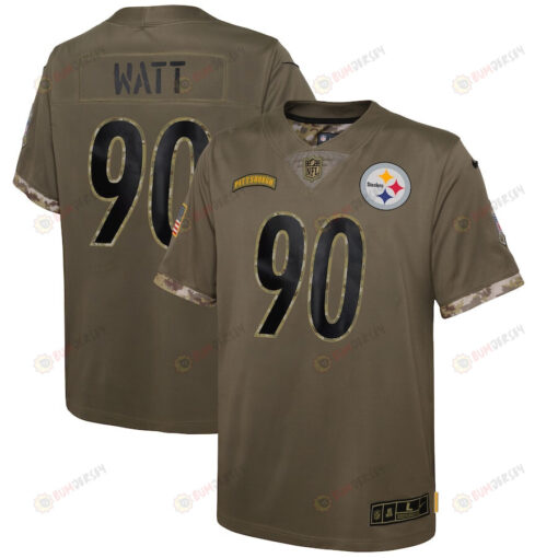 Pittsburgh Steelers 2022 Salute To Service Player Limited Jersey - Olive