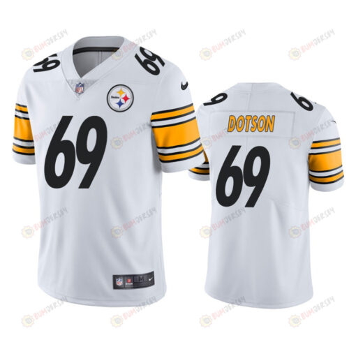 Pittsburgh Steelers 69 Kevin Dotson White Jersey