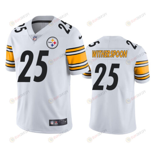 Pittsburgh Steelers Ahkello Witherspoon 25 White Vapor Limited Jersey