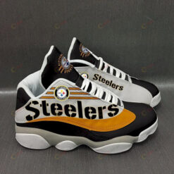 Pittsburgh Steelers Air Jordan 13 Shoes Sneakers In Yellow And Black