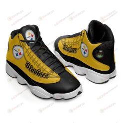 Pittsburgh Steelers Black Yellow Air Jordan 13 Sneakers Sport Shoes