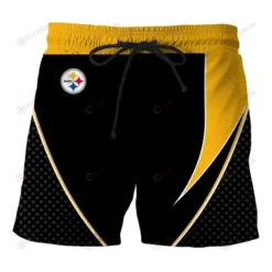 Pittsburgh Steelers Black Yellow Hawaiian Shorts Summer Shorts Men Shorts - Print Shorts