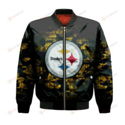 Pittsburgh Steelers Bomber Jacket 3D Printed Camouflage Vintage