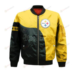 Pittsburgh Steelers Bomber Jacket 3D Printed Curve Style Custom Text And Number