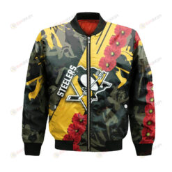 Pittsburgh Steelers Bomber Jacket 3D Printed Sport Style Keep Go on