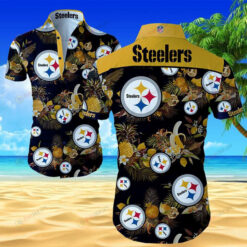 Pittsburgh Steelers Classic Premium Curved Hawaiian Shirt Beach Short Sleeve