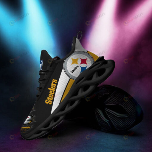 Pittsburgh Steelers Logo Pattern 3D Max Soul Sneaker Shoes