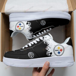 Pittsburgh Steelers Logo Pattern Air Force 1 Printed In Black White