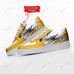 Pittsburgh Steelers Logo Pattern Custom Name Air Force 1 Printed