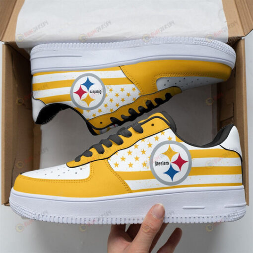 Pittsburgh Steelers Logo Stars Pattern Air Force 1 Printed