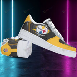 Pittsburgh Steelers Logo Torn Pattern Air Force 1 Printed