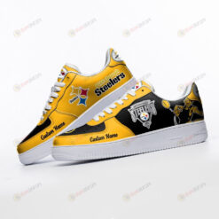 Pittsburgh Steelers Mascot Logo Pattern Custom Name Air Force 1 Printed