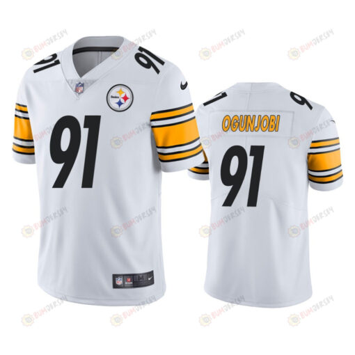 Pittsburgh Steelers Ogunjobi 91 White Vapor Limited Jersey - Men's