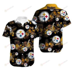 Pittsburgh Steelers Short Sleeve Curved Hawaiian Shirt