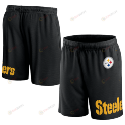 Pittsburgh Steelers Team Black Clincher Shorts - Men